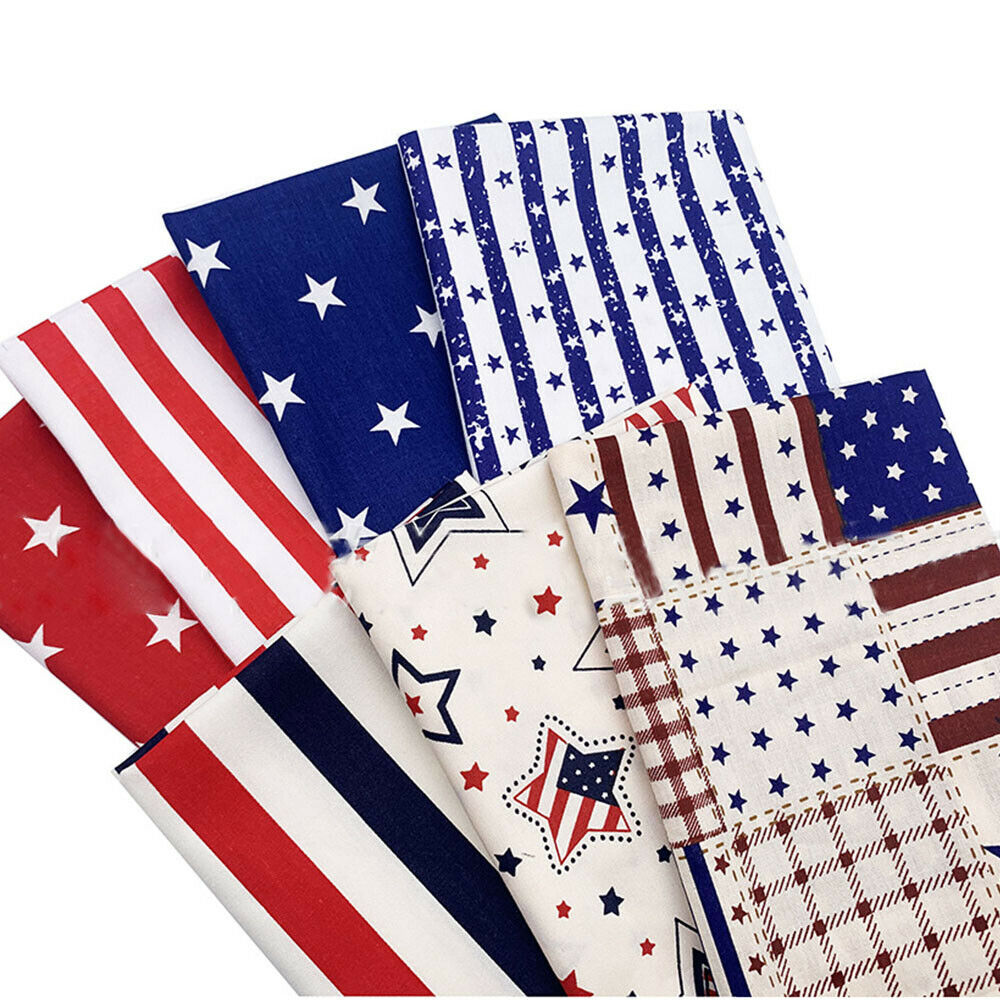 Home Textiles Group - 7Pcs/set Stars Stripe Printed American Flag
