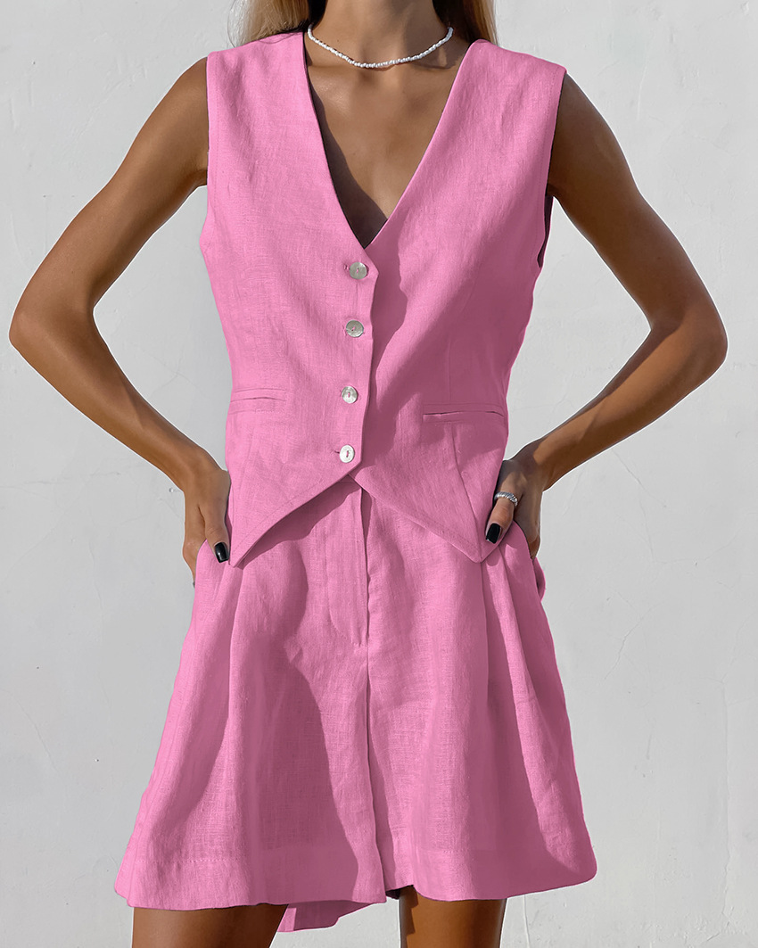 2025 New Suit Vest + Shorts Se - Home Textiles Store recension och pris