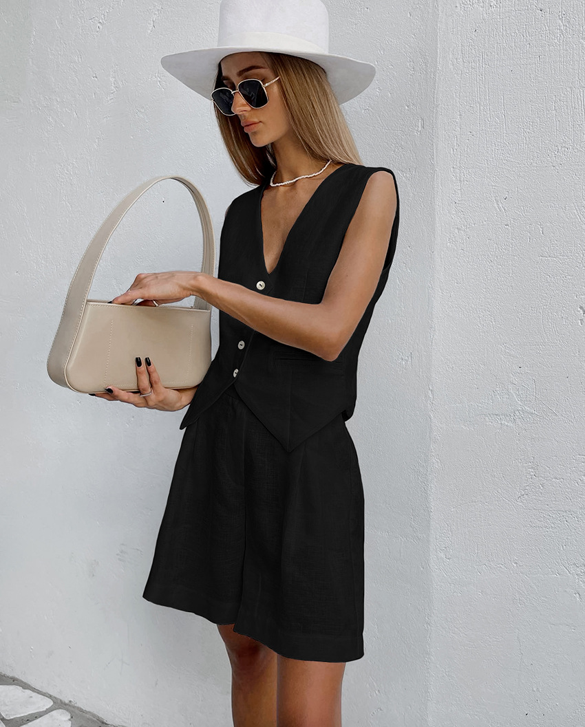2025 New Suit Vest + Shorts Se - Home Textiles Store recension och pris