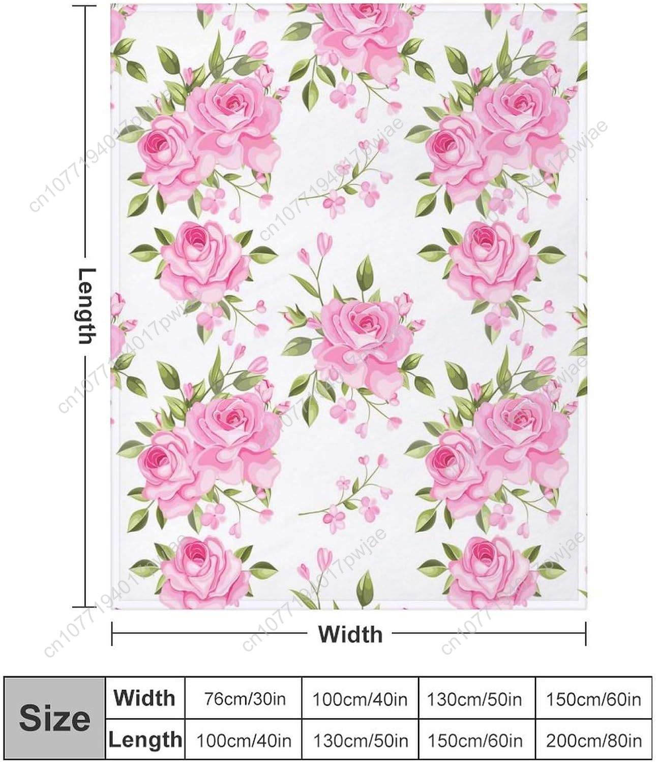 Pink Flower Throw Blanket Flor - Home Textiles & Furnishings recension och pris