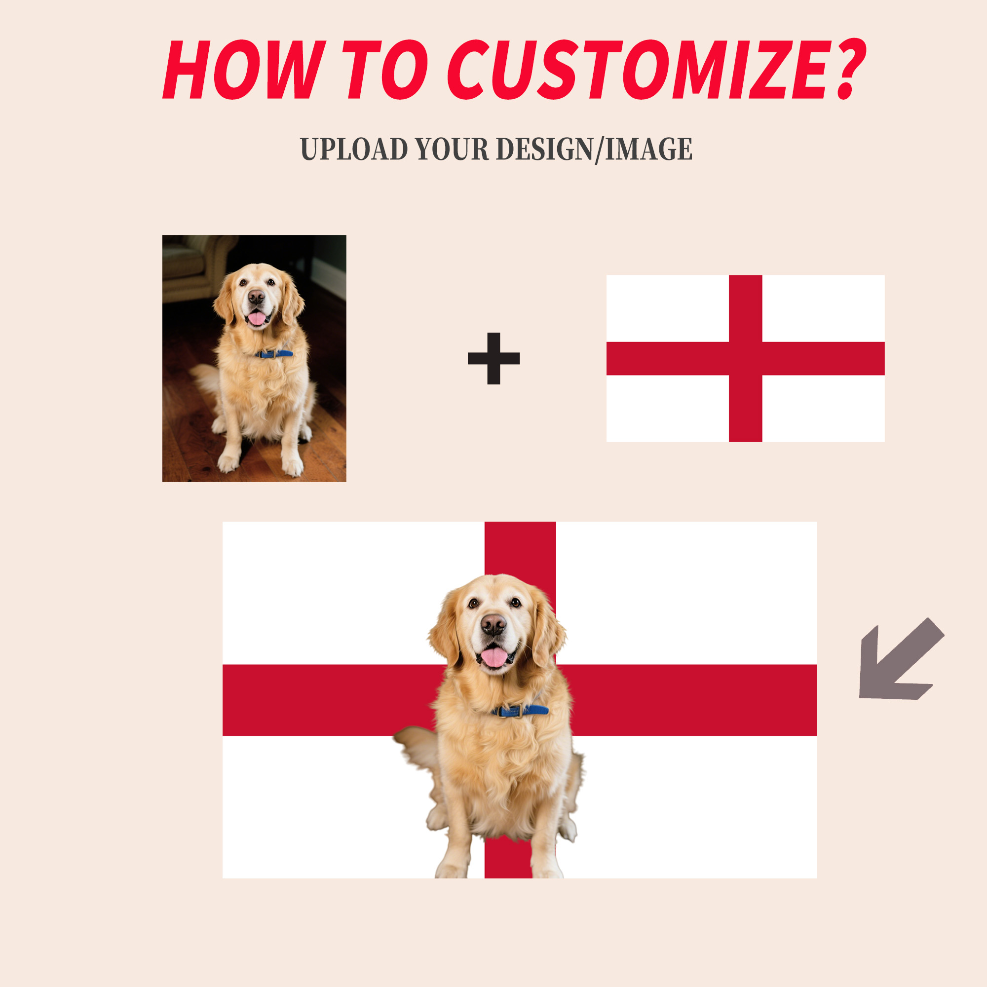 1pc 2D FLAT Personalize Englan - Home Textiles & Furnishings recension och pris