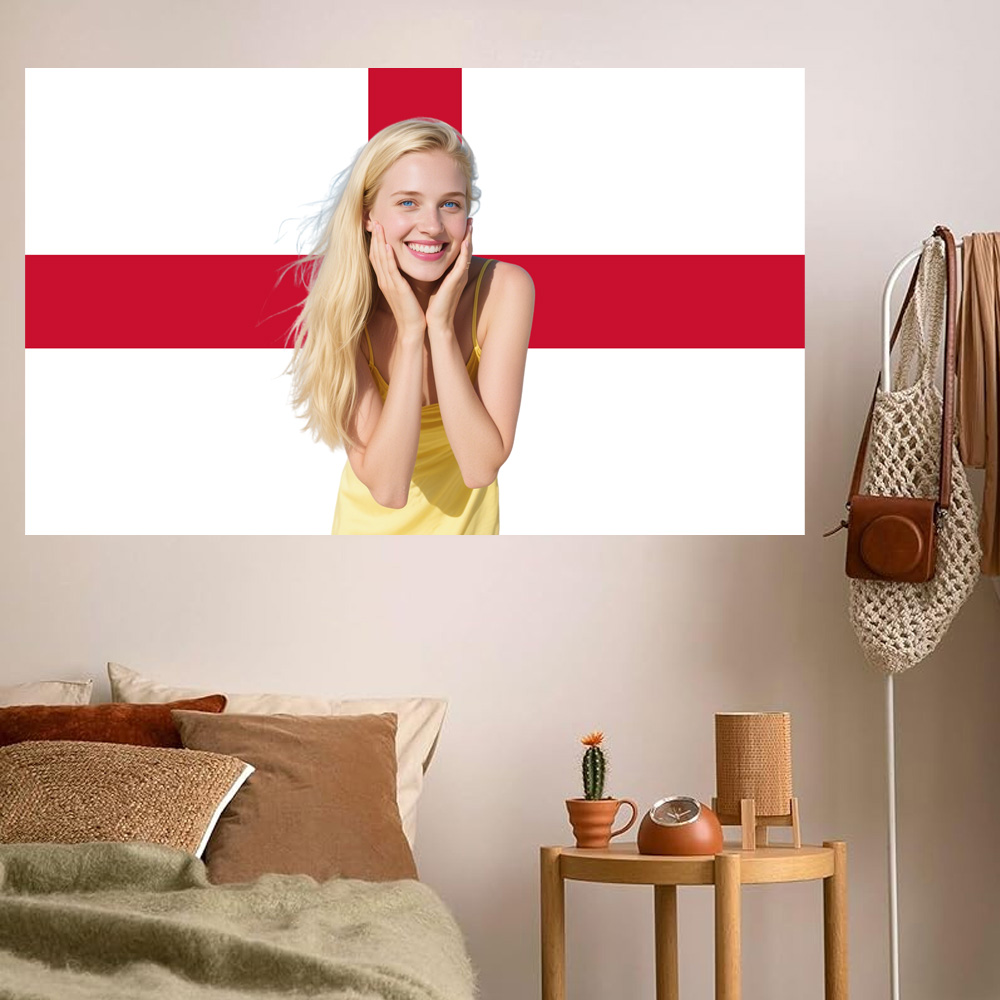 1pc 2D FLAT Personalize Englan - Home Textiles & Furnishings recension och pris