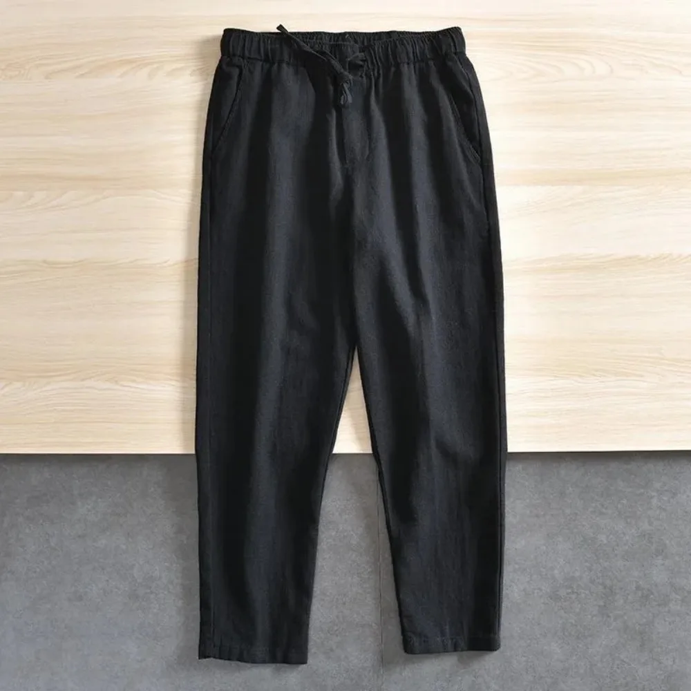 Men's Cotton Linen Pants Solid - Home Textiles Store recension och pris