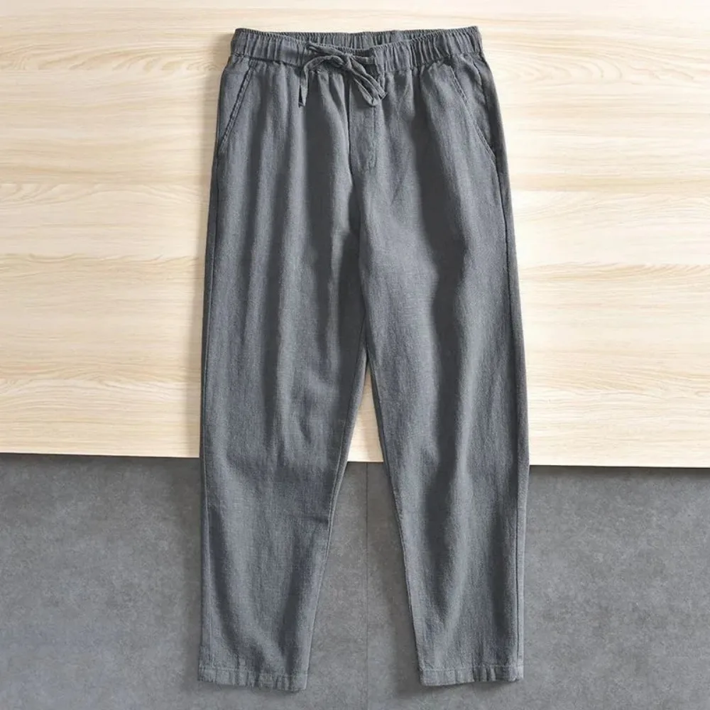 Men's Cotton Linen Pants Solid - Home Textiles Store recension och pris