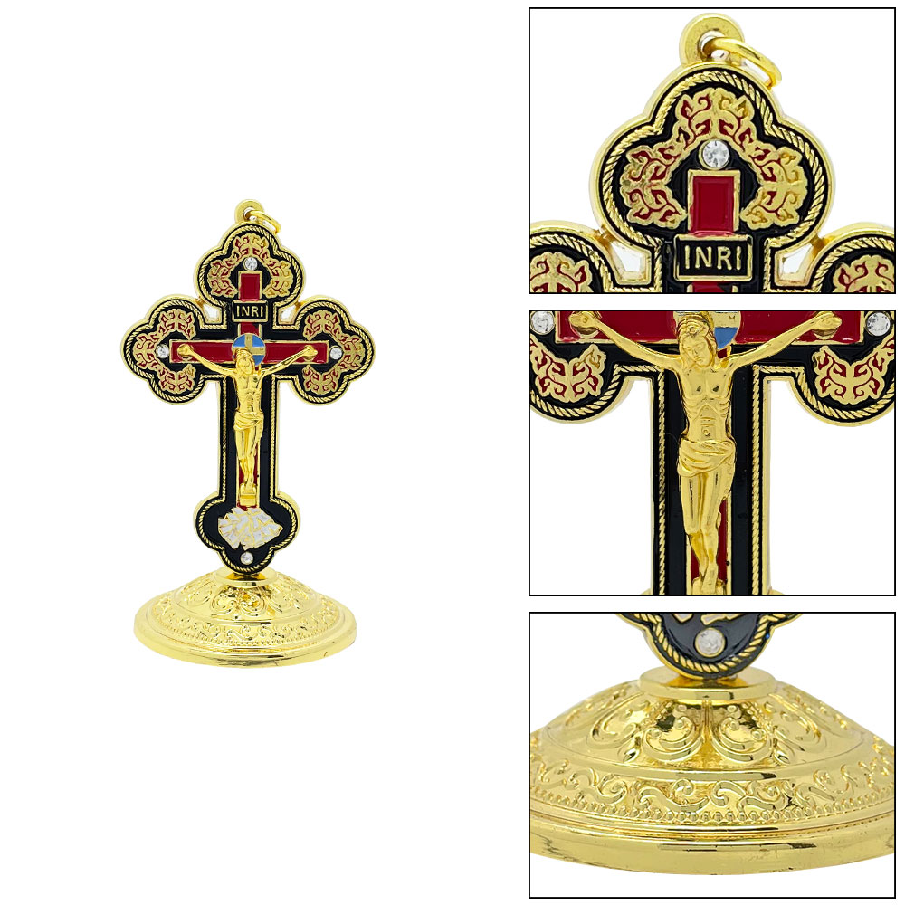 New2026 Catholic Standing Cruc - Home & Hotel Textiles Private Limited recension och pris