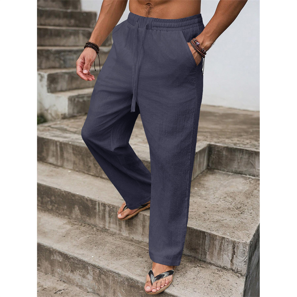 Men's Cotton Linen Long Pants  - Home Textiles Store recension och pris
