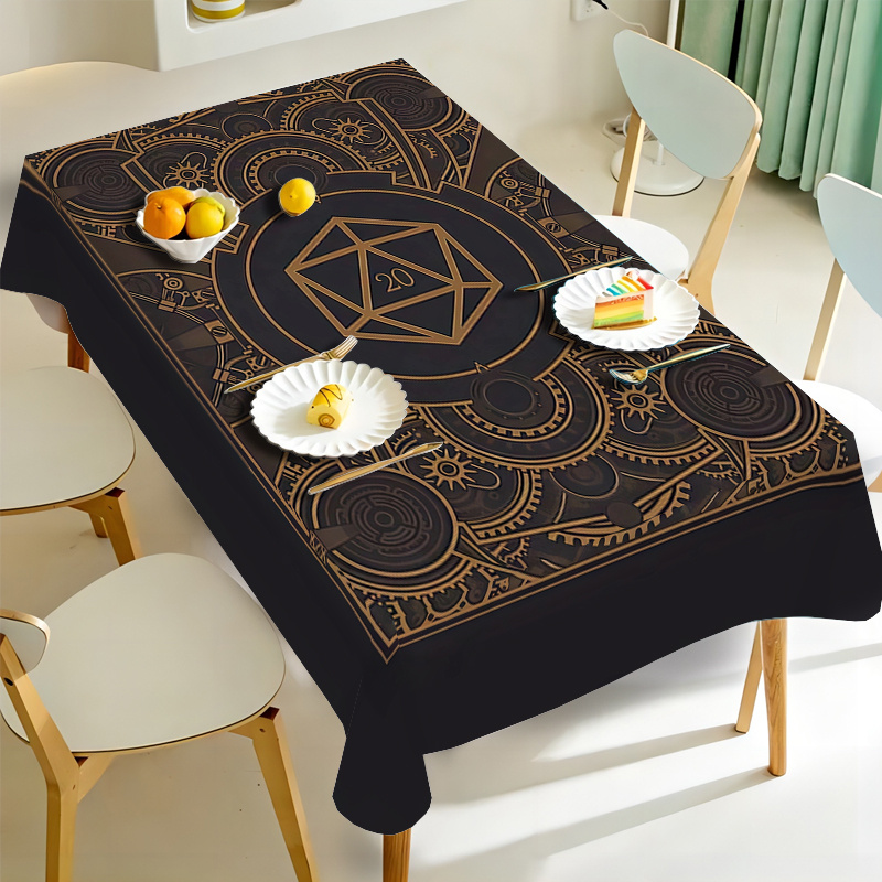 Steampunk Black Golden Gear Pa - Home Textiles & Furnishings recension och pris