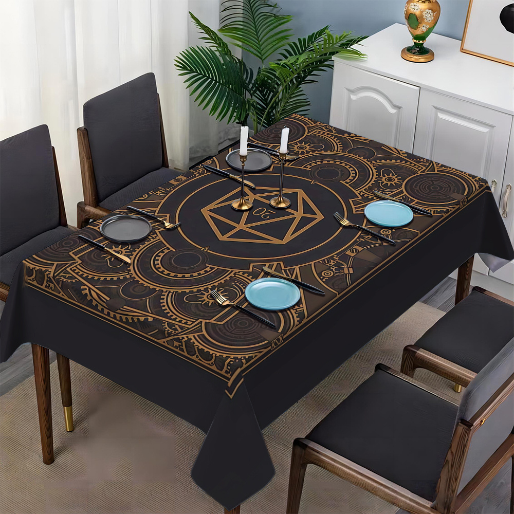 Steampunk Black Golden Gear Pa - Home Textiles & Furnishings recension och pris