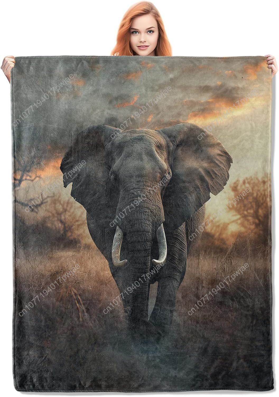 Elephant Fleece Blanket, Reali - Home Textiles & Furnishings recension och pris
