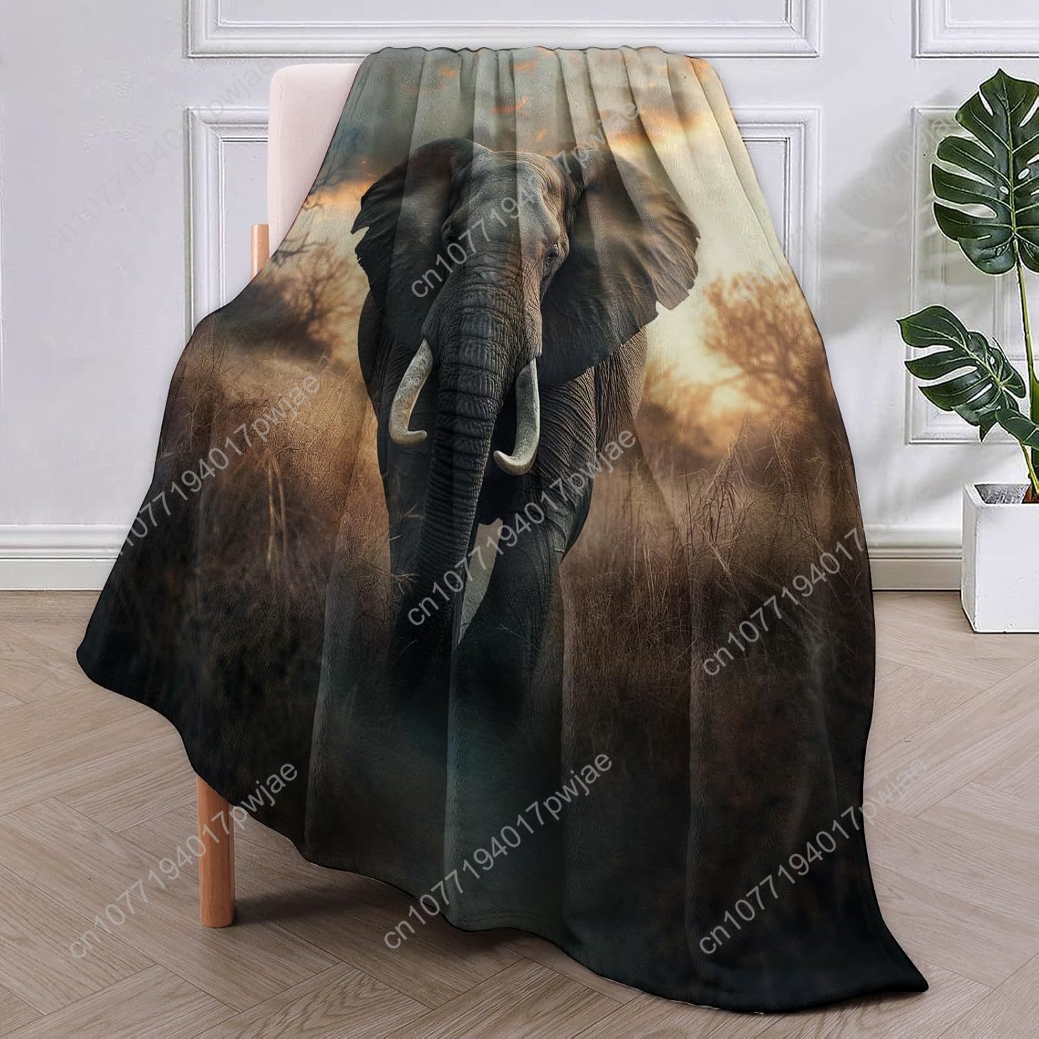 Elephant Fleece Blanket, Reali - Home Textiles & Furnishings recension och pris