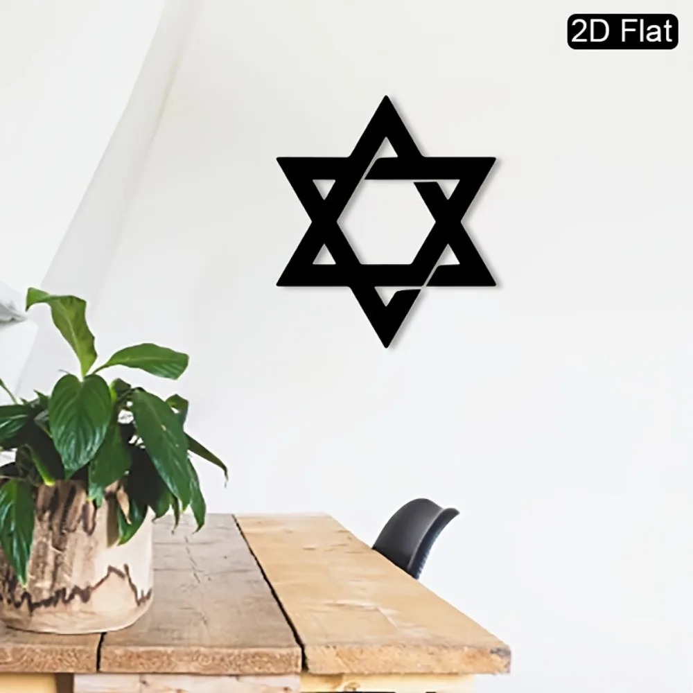 CIFBUY Iron Wall Art Star of D - Home & Hotel Textiles Private Limited recension och pris