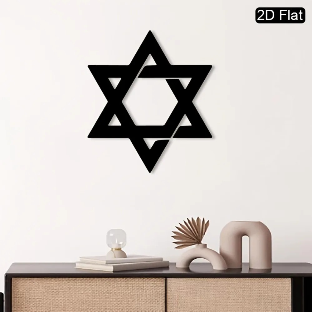 CIFBUY Iron Wall Art Star of D - Home & Hotel Textiles Private Limited recension och pris