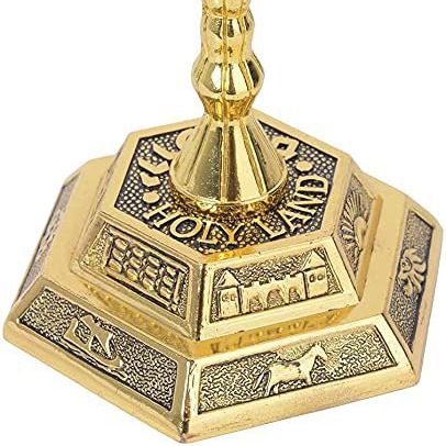 7 Branch Menorah Jewish Home D - Home & Hotel Textiles Private Limited recension och pris