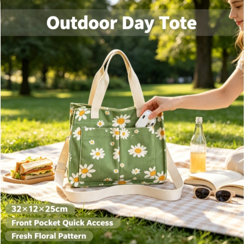 Fashion Corduroy Eco Bag, Larg - Home Textiles Store recension och pris