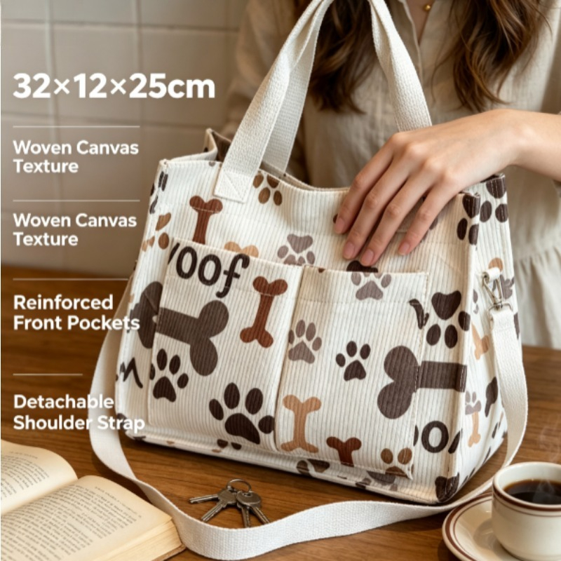 Fashion Corduroy Eco Bag, Larg - Home Textiles Store recension och pris