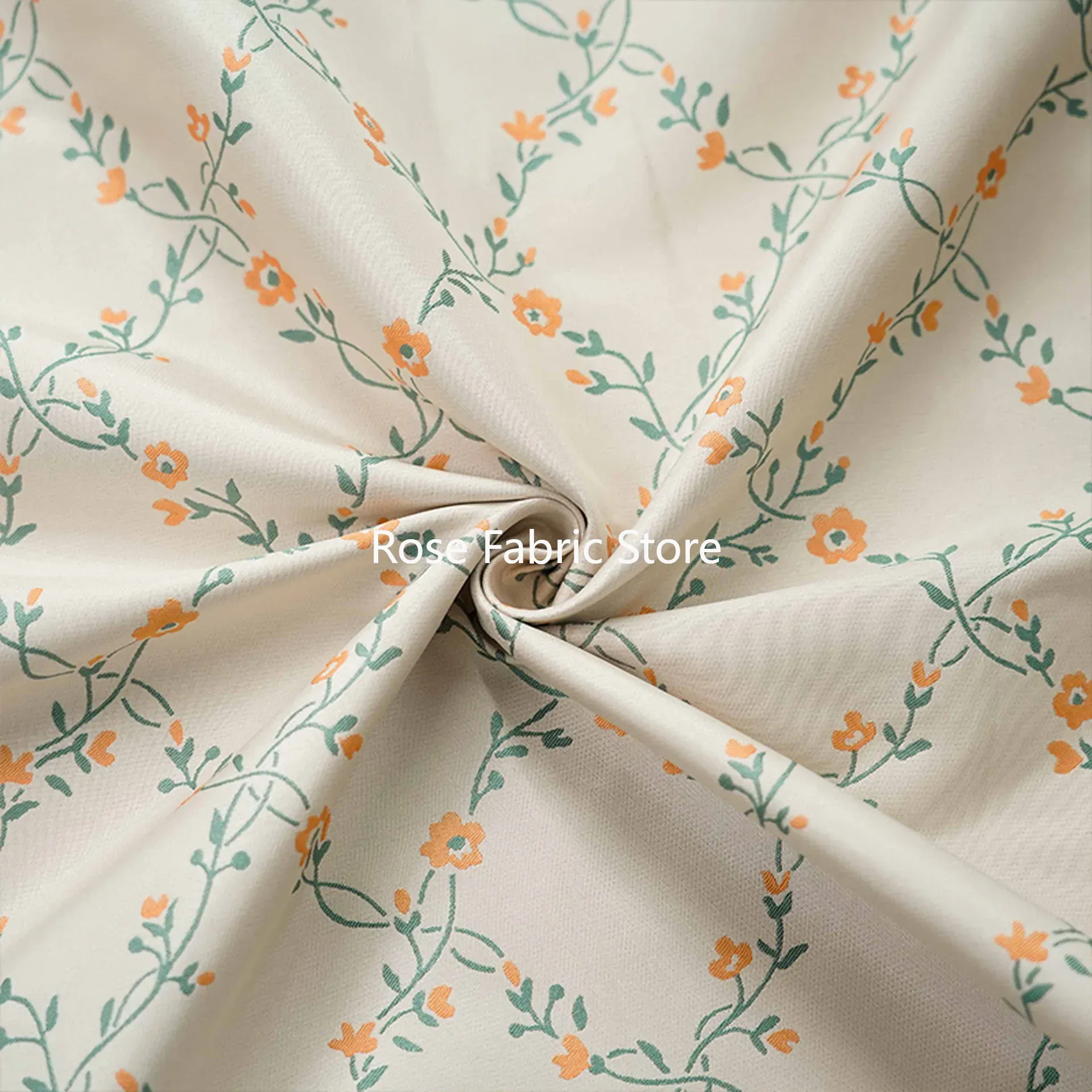 1 Meter Small Flower Yarn Dyed - Home Fashion Textiles recension och pris